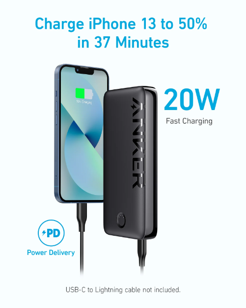 شاحن متنقل 335 PowerCore بسعة 20000 مللي أمبير وقوة 20 واط PD | أسود شاحن متنقل 335 PowerCore بسعة 20000 مللي أمبير وقوة 20 واط PD | أسود